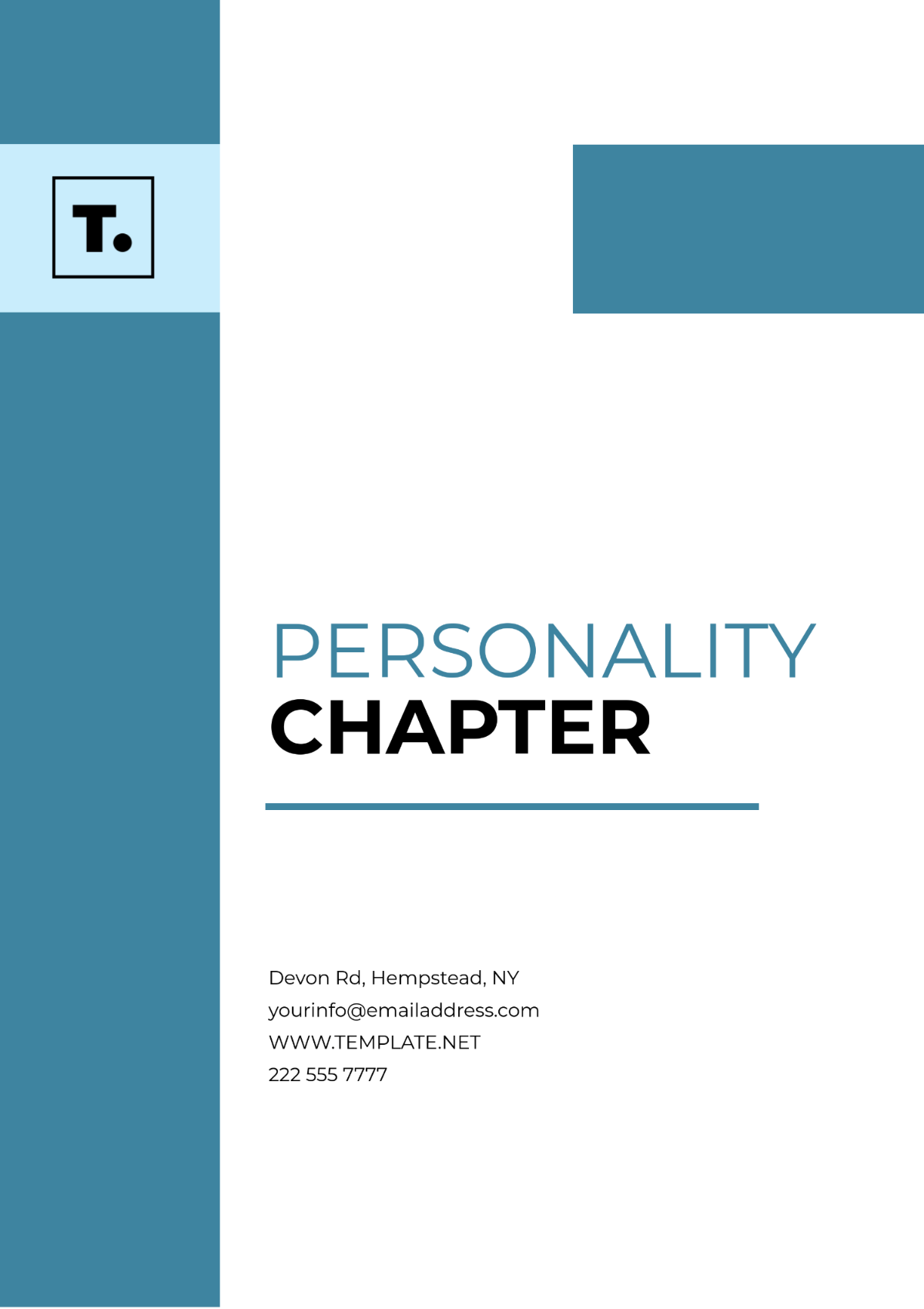 Personality Chapter Outline Template - Edit Online & Download