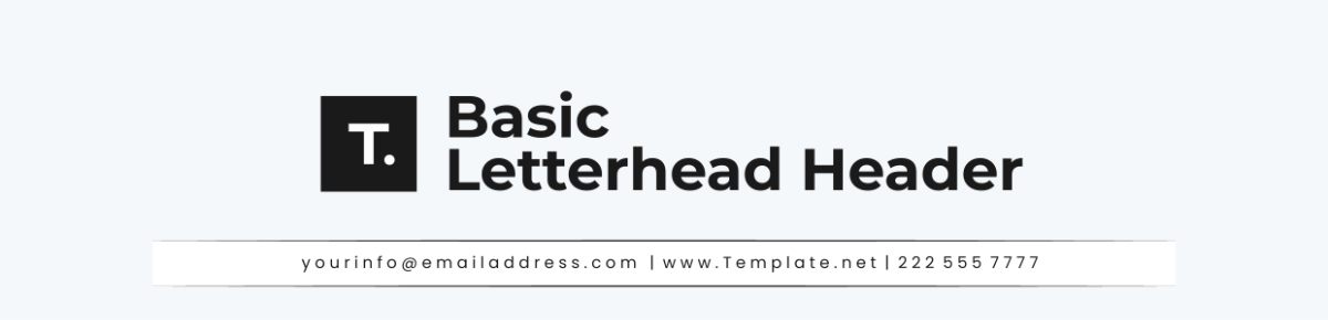 Basic Letterhead Header