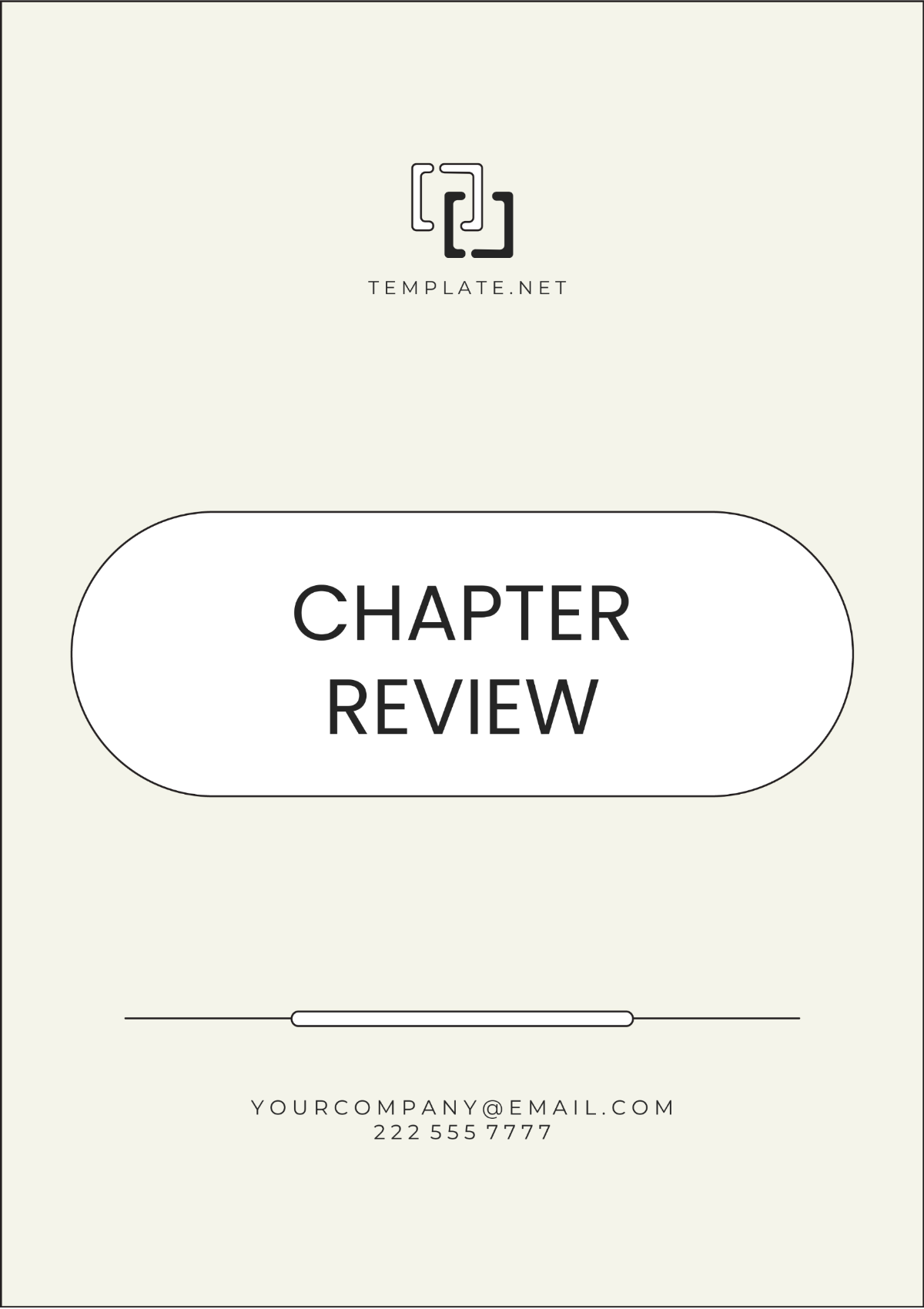 Chapter Review Template - Edit Online & Download