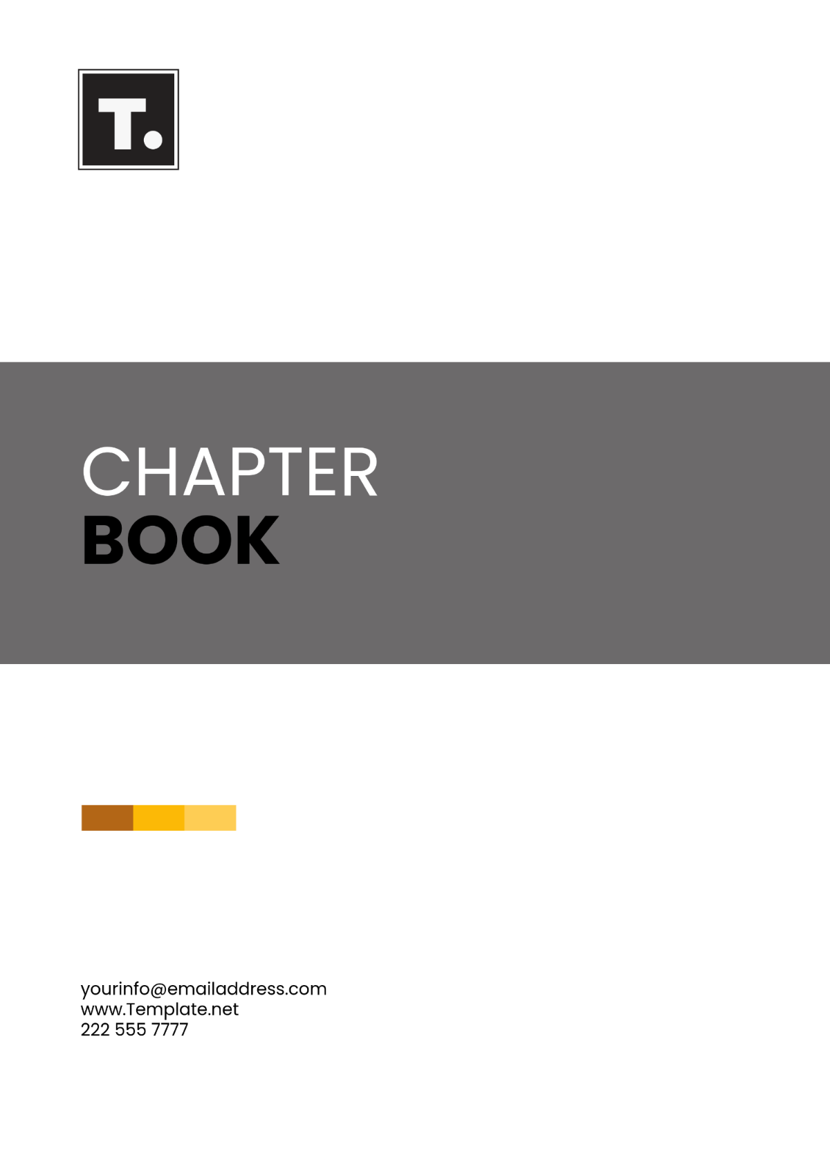 Chapter Book Cover Template - Edit Online & Download