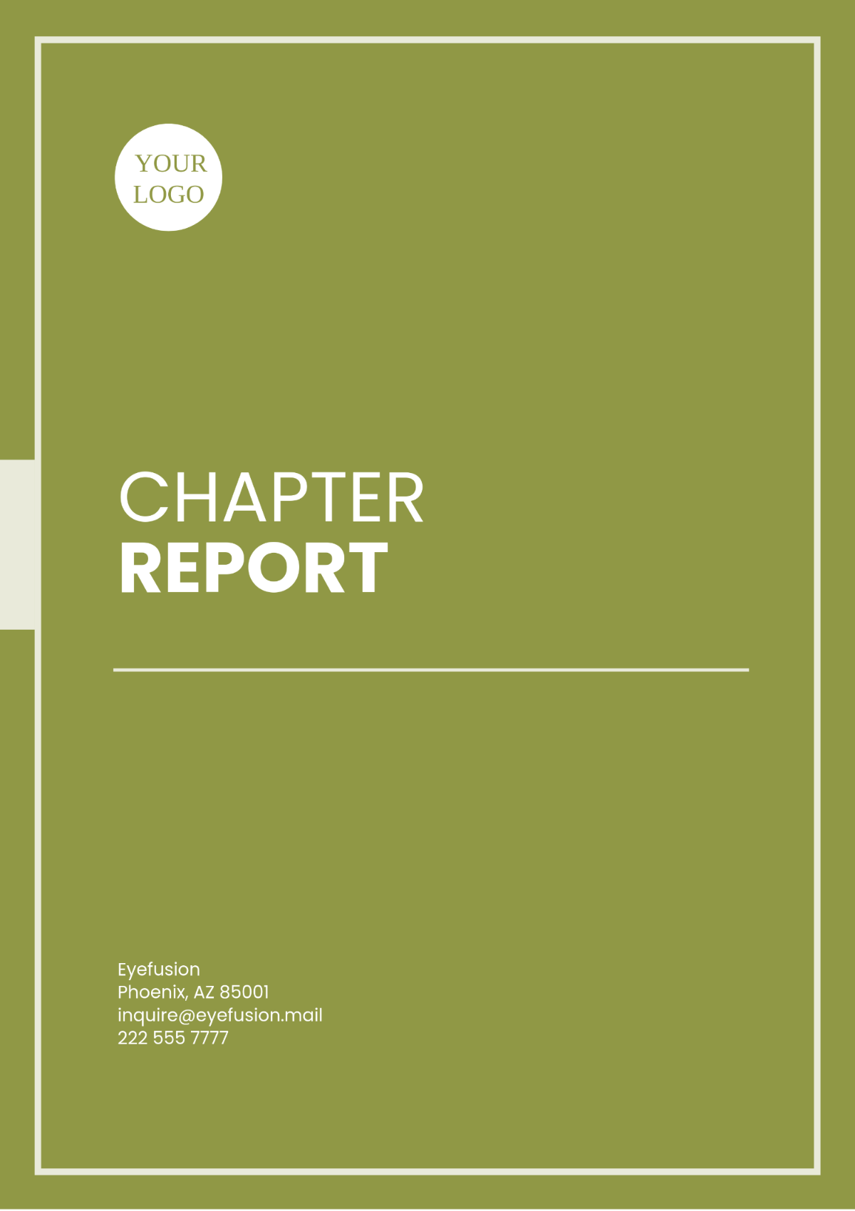 Chapter Report Template - Edit Online & Download