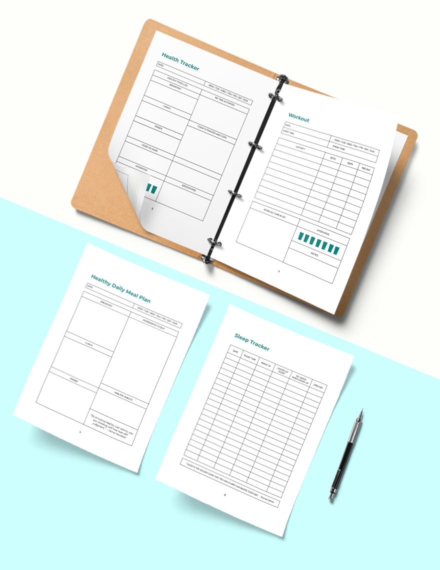 Daily Health Planner Template