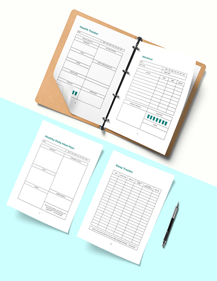 Daily Health Planner Template Download