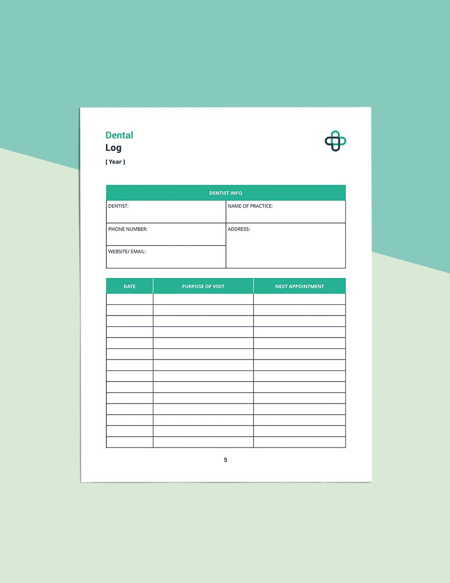 Medical Health Planner Template
