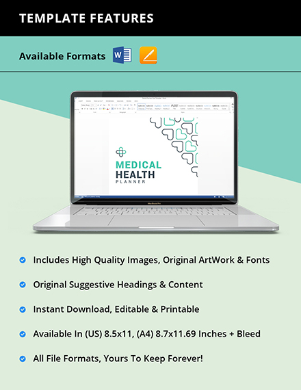 Medical Health Planner Template Instruction