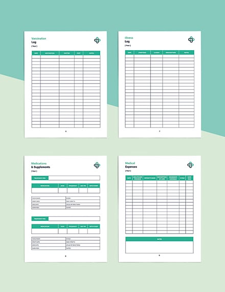 Medical Health Planner Template Printable