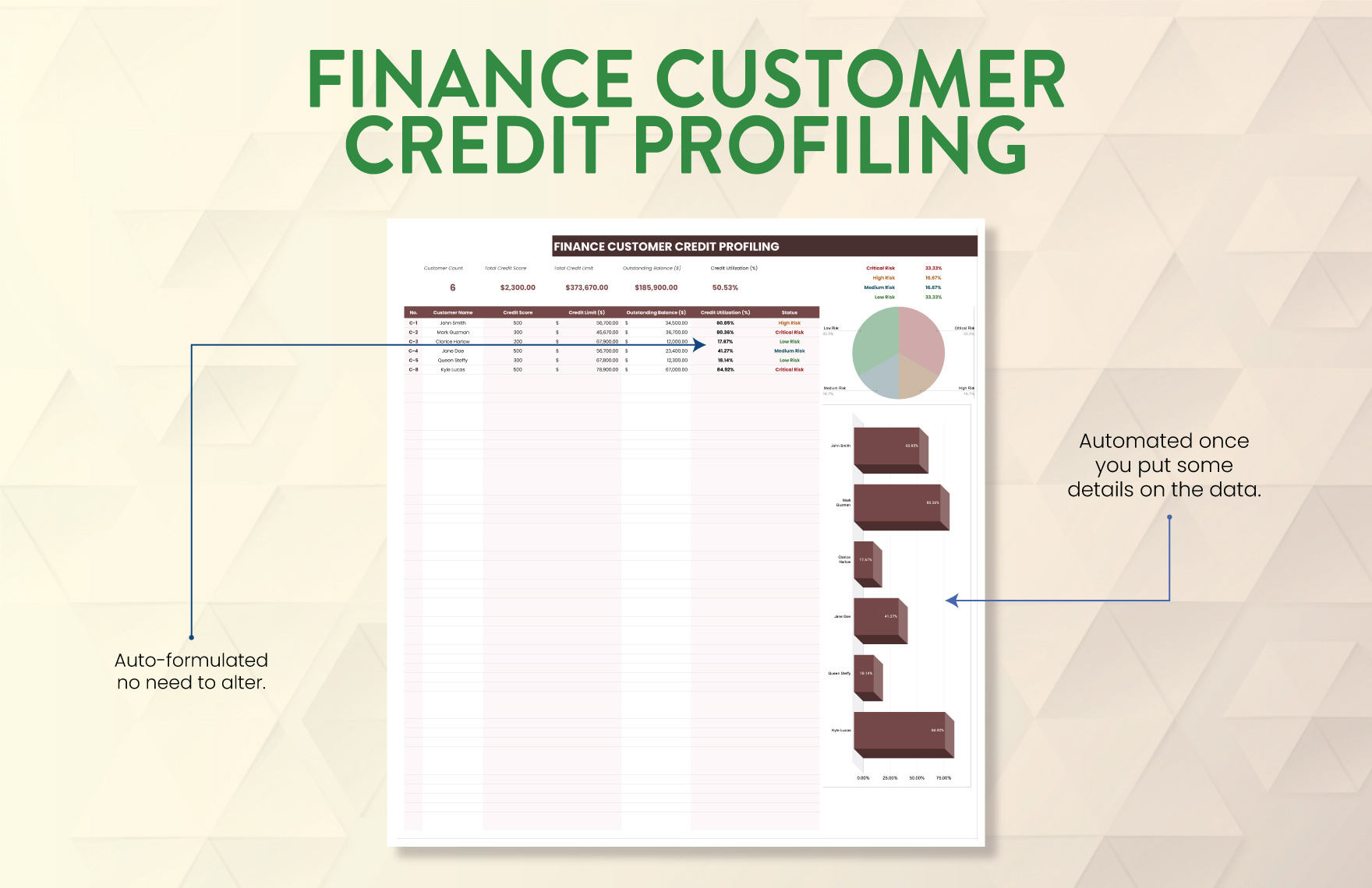 Finance Customer Credit Profiling Template