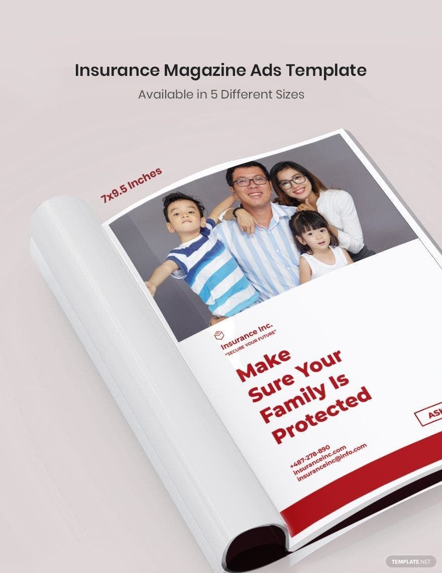 Insurance Magazine Ads Template