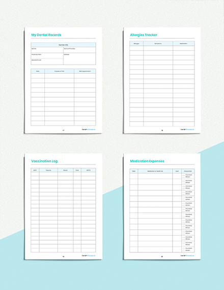 Sample Medical Planner Template - Word, Apple Pages | Template.net