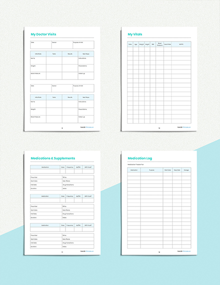 Sample Medical Planner Template - Word, Apple Pages | Template.net