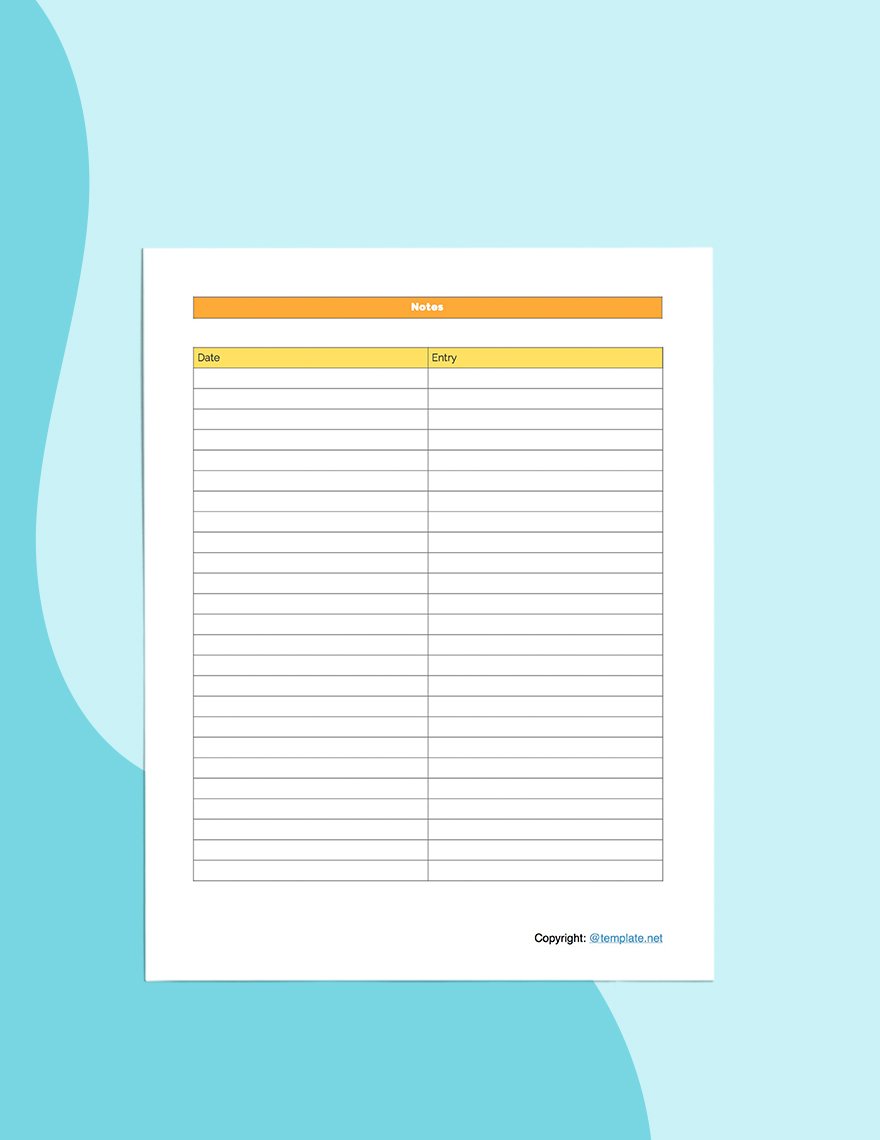 Printable Homework Planner Template