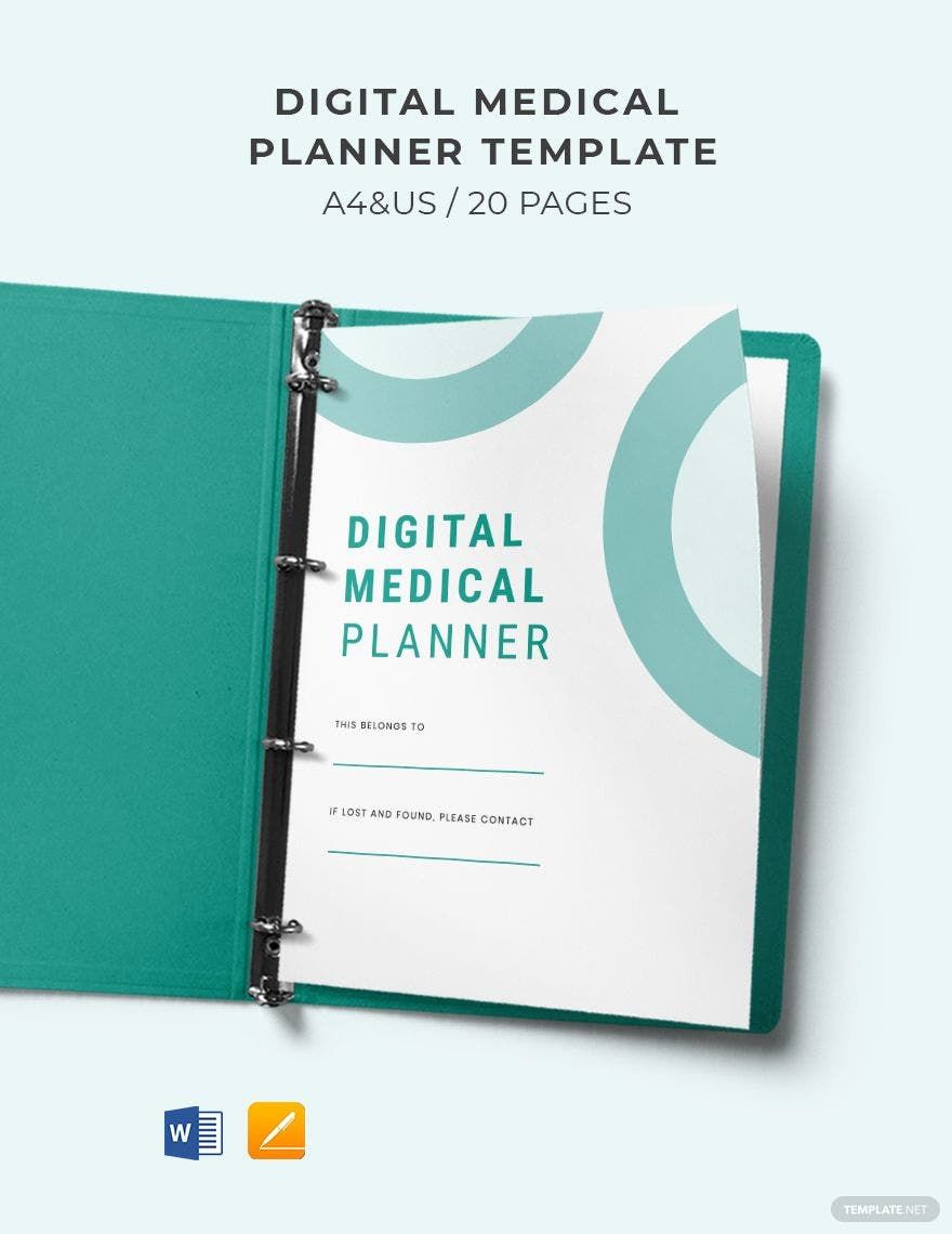 Digital Medical Planner Template