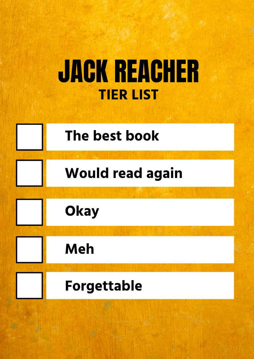 Jack Reacher Tier List