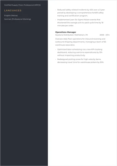 Free Senior Level ATS Resume Template, AI Resume Builder