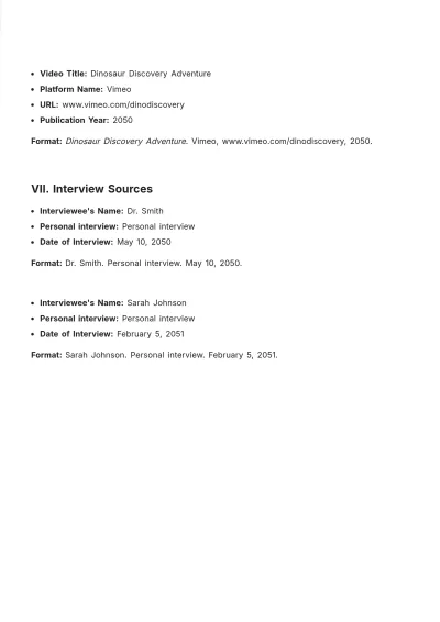 Free Bibliography For Kids Template to Edit Online