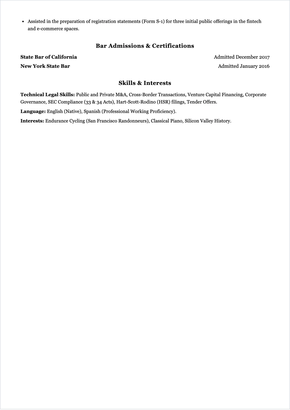 Free Attorney ATS Resume Template, AI Resume Builder