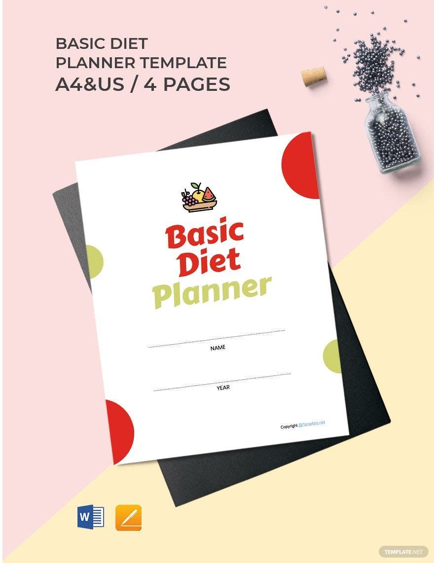Free Basic Diet Planner Template