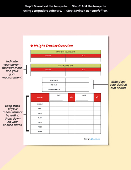 Sample Basic Diet Planner