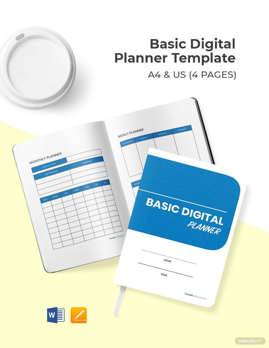 Free Basic Digital Planner Template