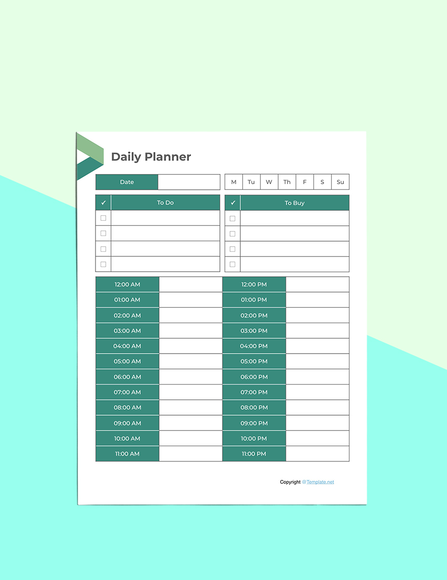 Printable Digital Planner Sample
