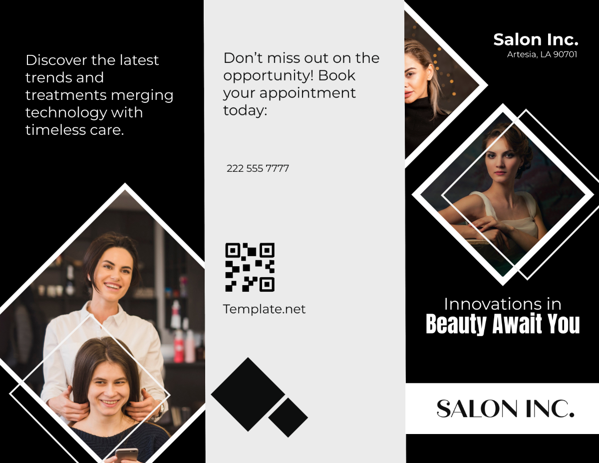 Salon New Arrivals Brochure Template