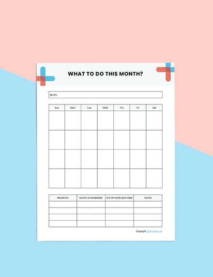 FREE Simple Desk Planner Template - Word (DOC) | Apple (MAC) Pages