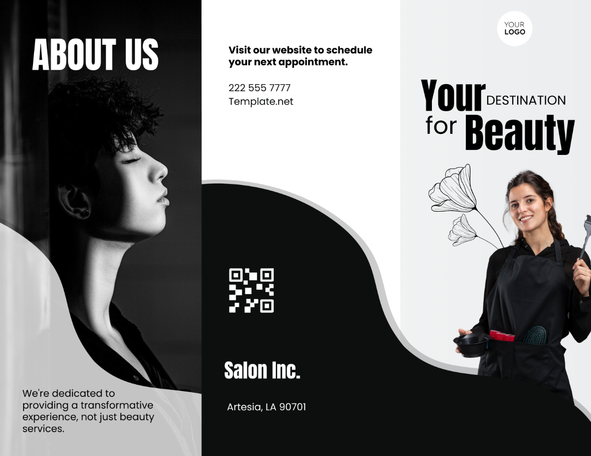 Salon Menu Brochure Template - Edit Online & Download