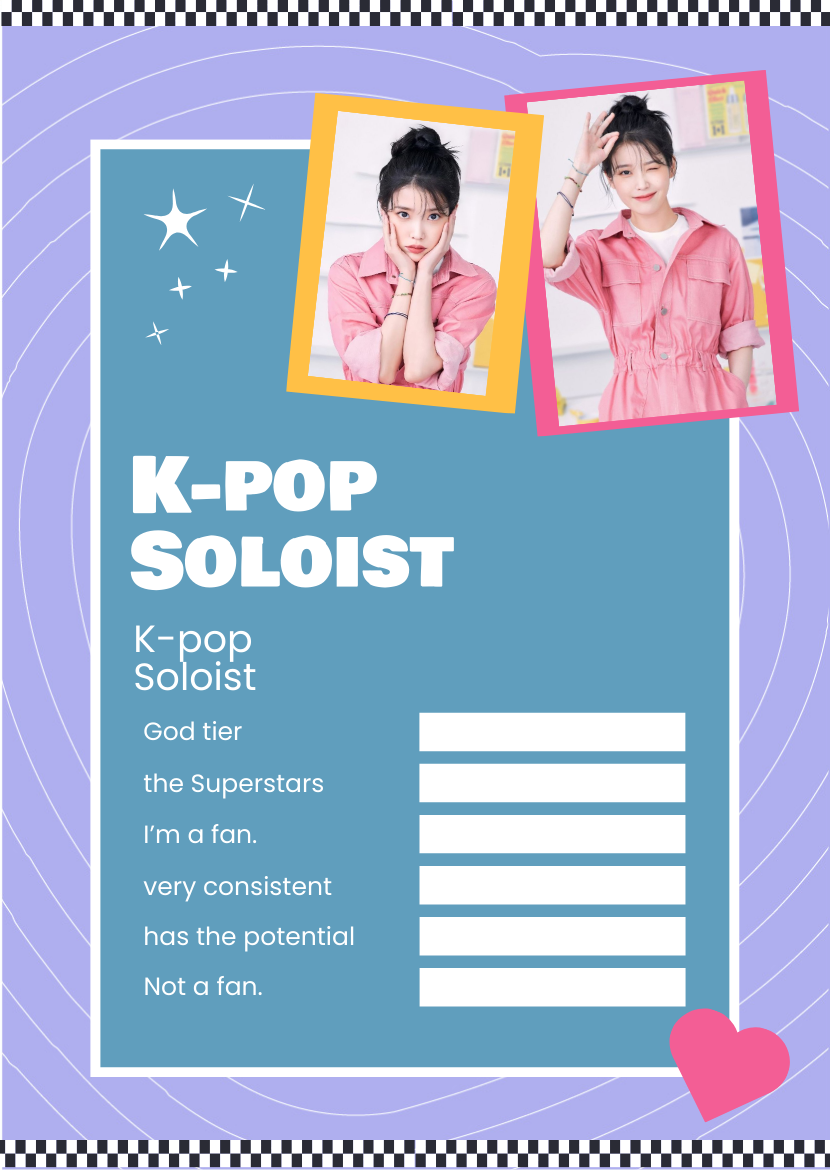 Kpop Soloist Tier List 