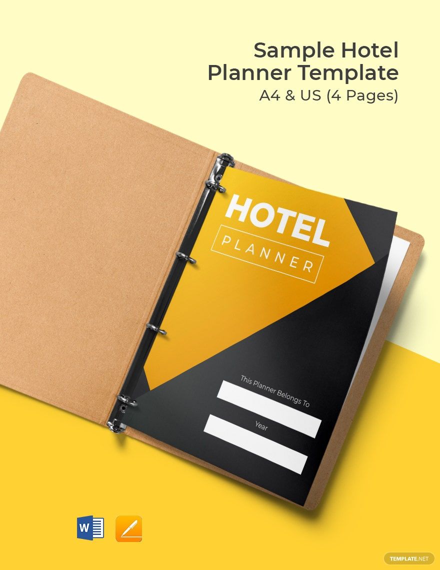 Sample Hotel Planner Template