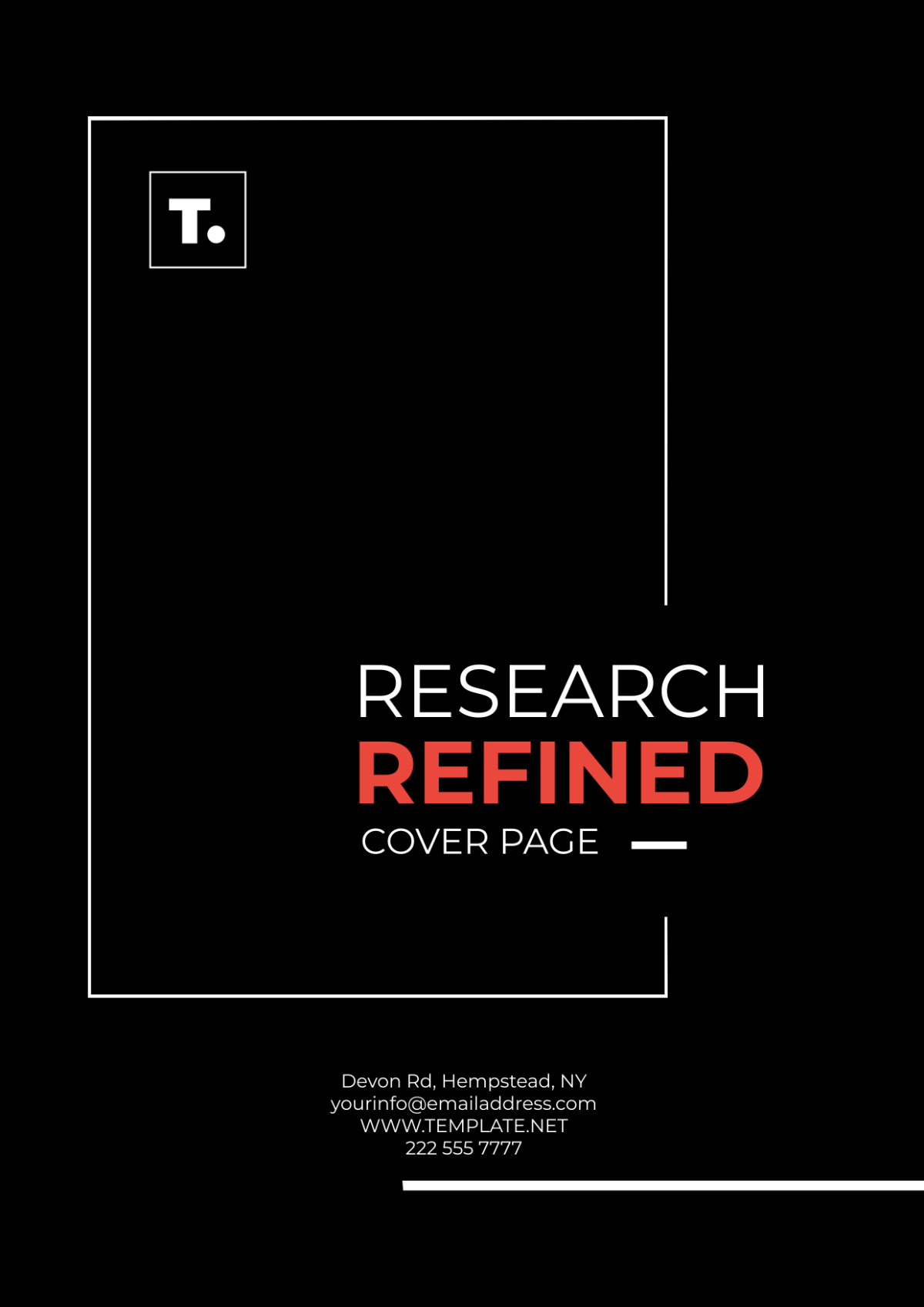 Research Refined Cover Page