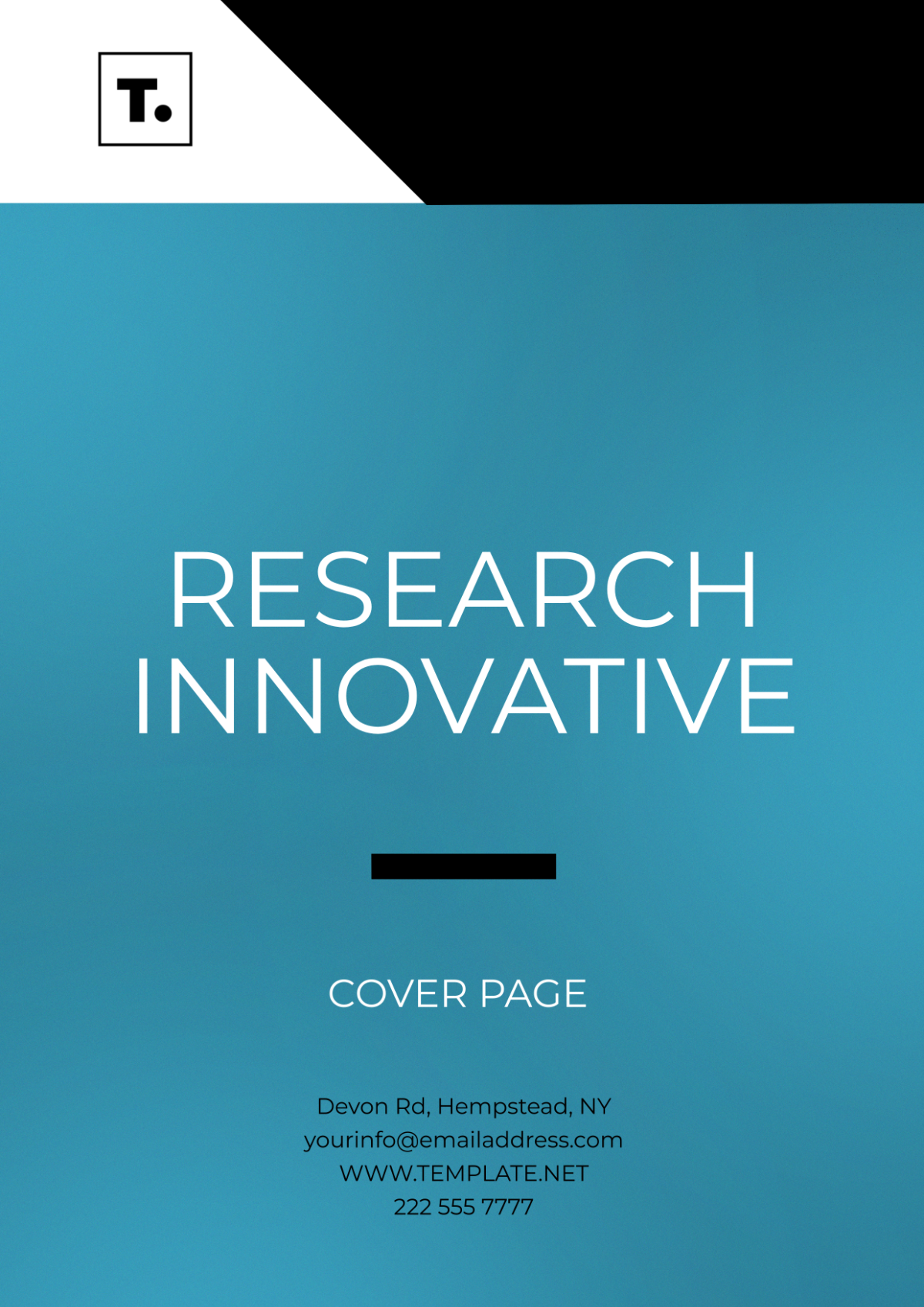 Research Innovative Cover Page