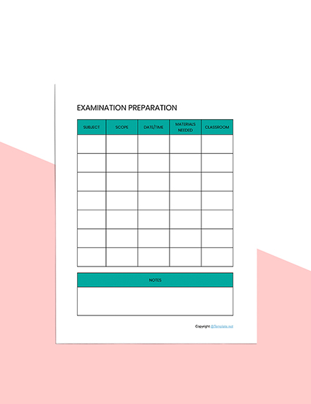 Sample Student Planner Template Download