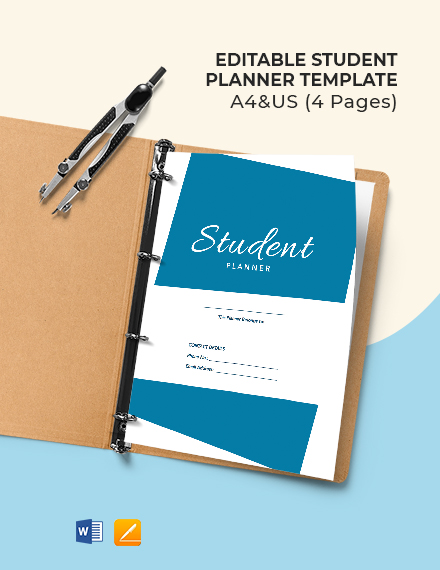 Student Study Planner Template - Illustrator, InDesign, PSD | Template.net