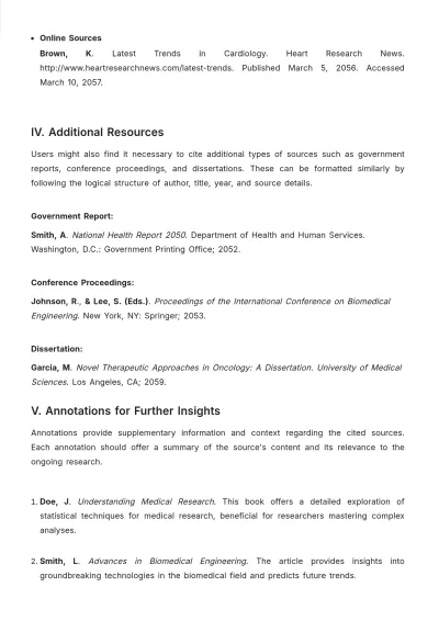 Free AMA Bibliography Template to Edit Online