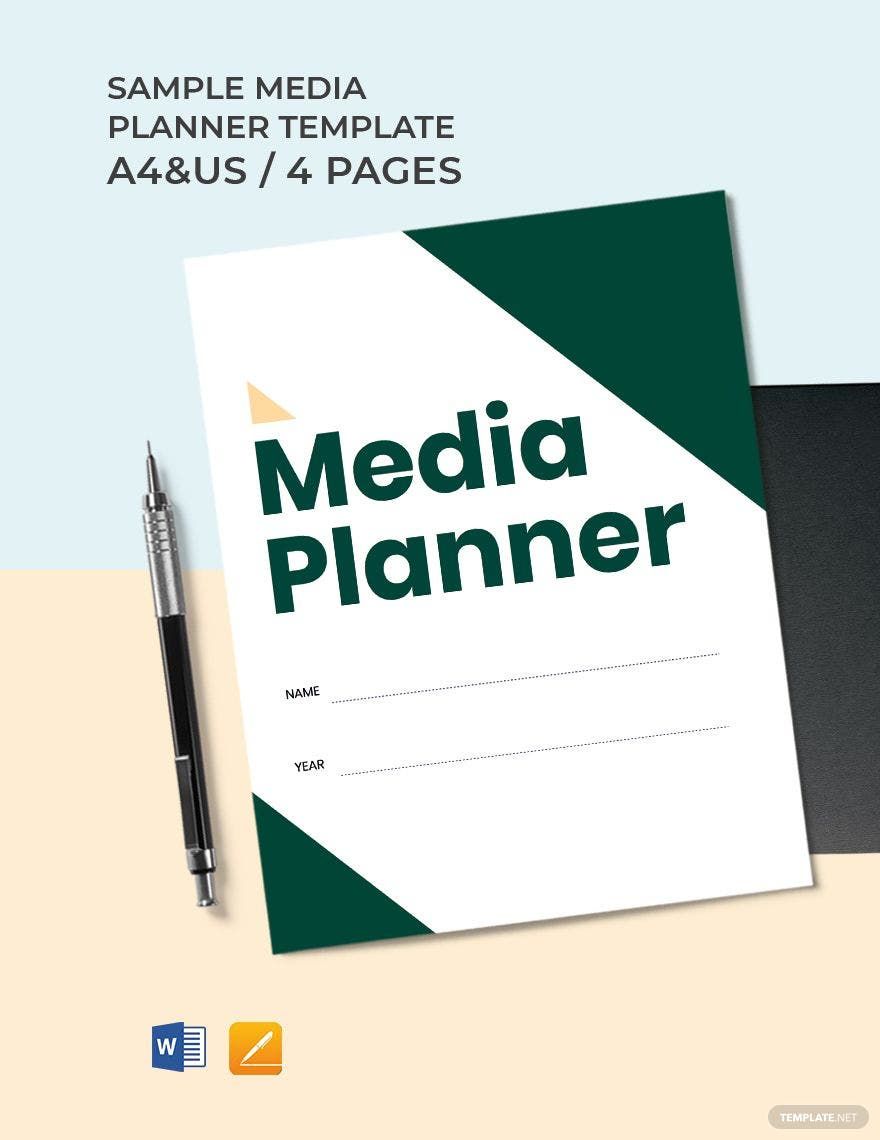 Sample Media Planner Template in Word, Google Docs, PDF, Apple Pages
