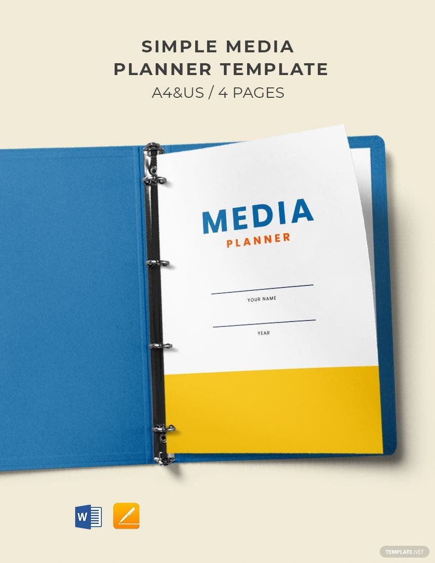 Simple Media Planner Template