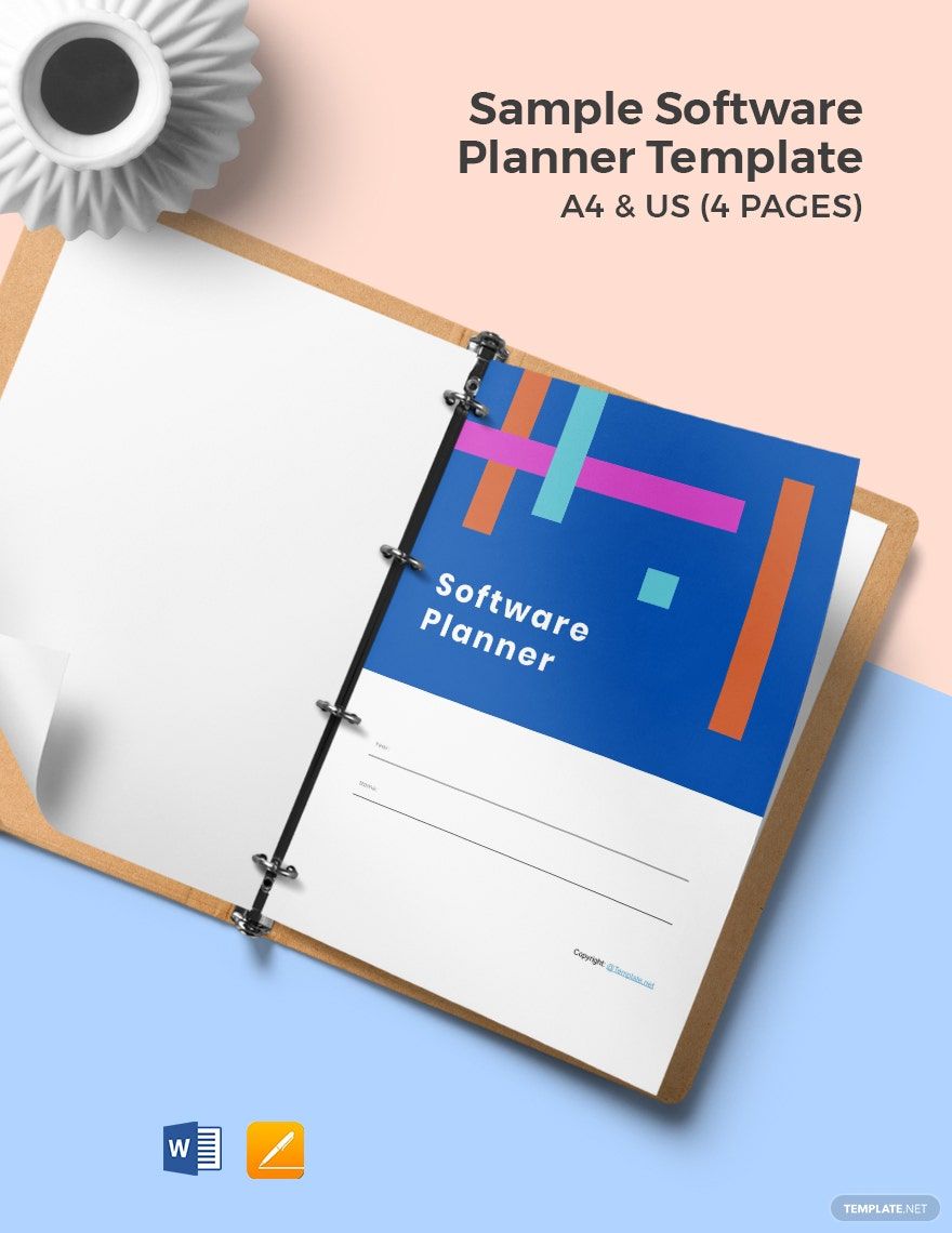 Sample Software Planner Template