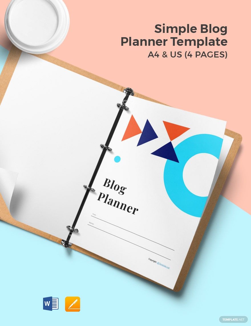 Simple Blog Planner Template