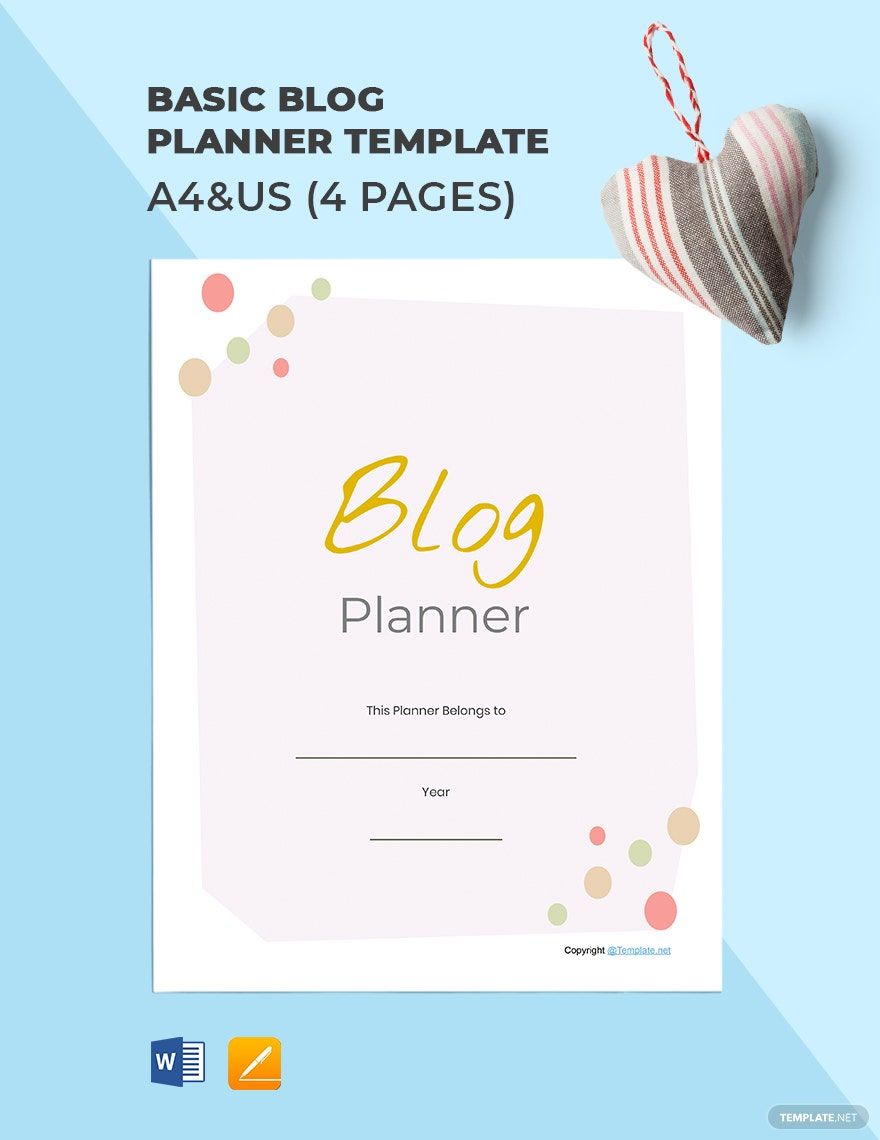 Basic Blog Planner Template