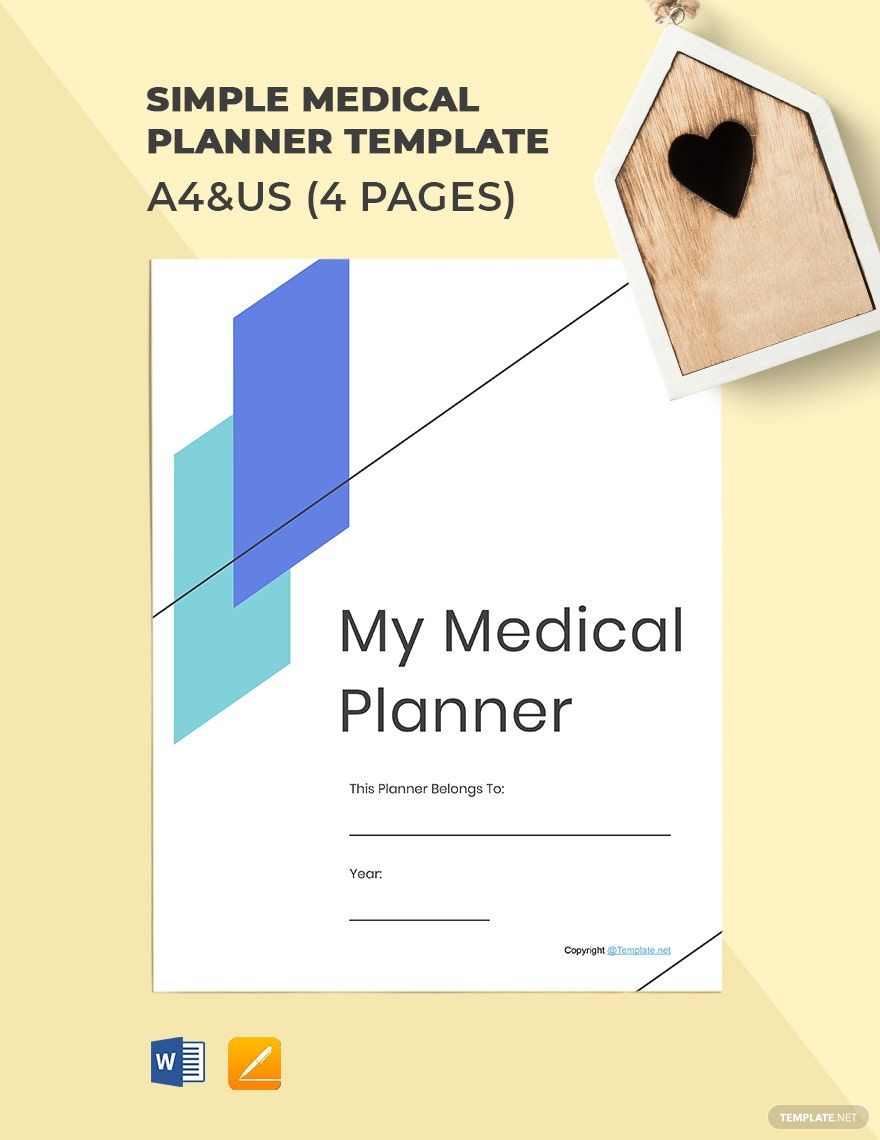 Simple Medical Planner Template