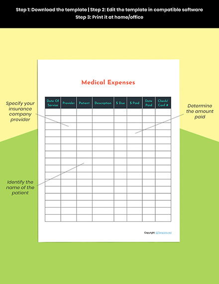 Free Basic Medical Planner Template - Word, Apple Pages | Template.net