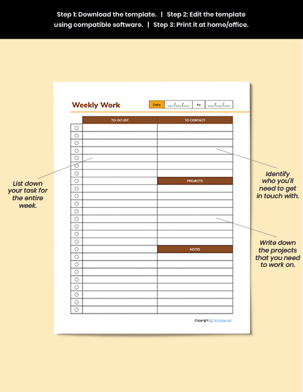 Free Editable Employee Planner Template - Word, Apple Pages | Template.net
