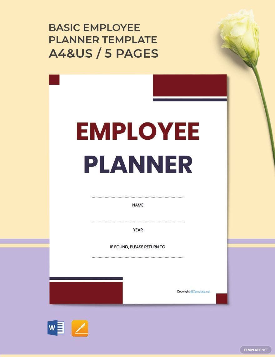 Basic Employee Planner Template