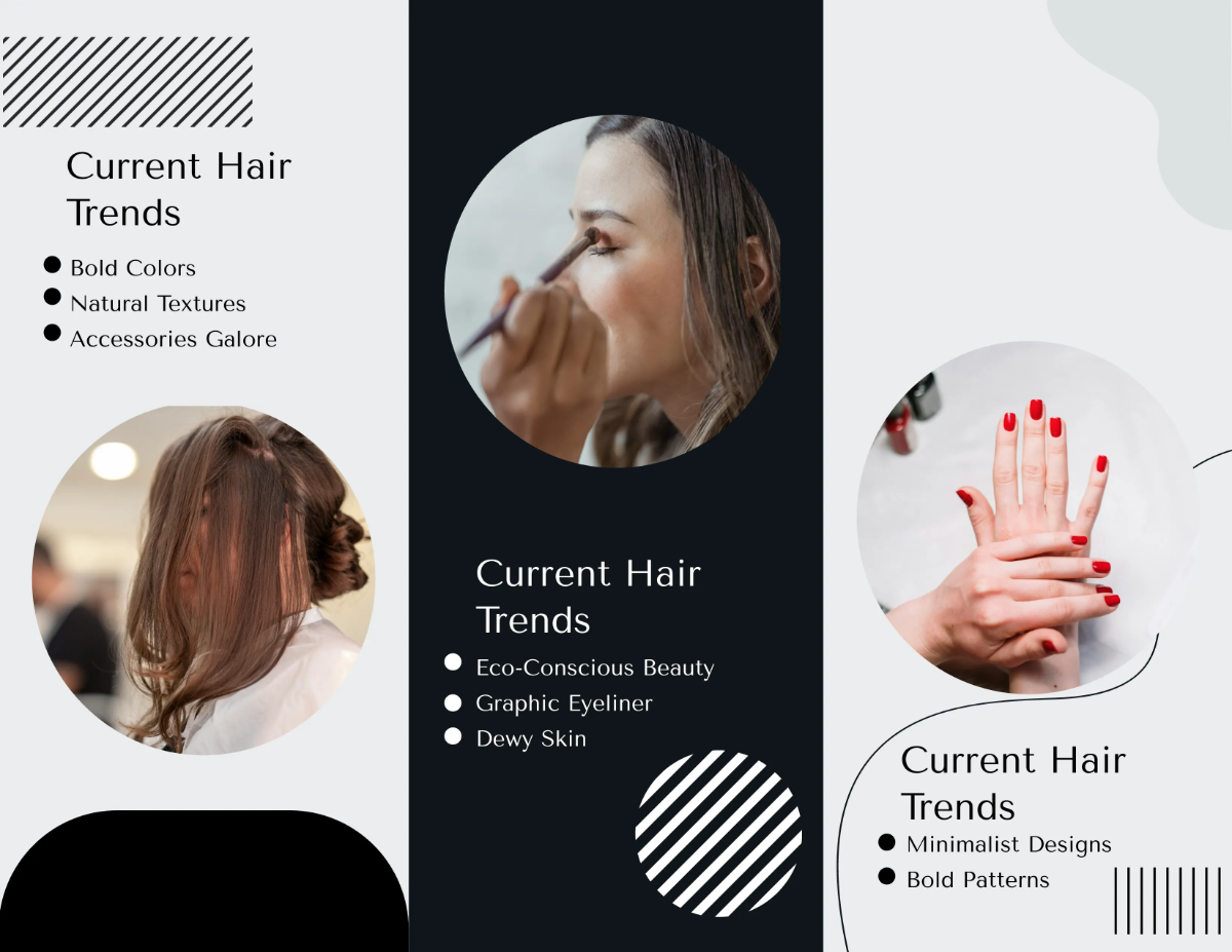 Free Salon Beauty Trends Brochure Template to Edit Online