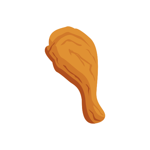 Fried Chicken Food Icon