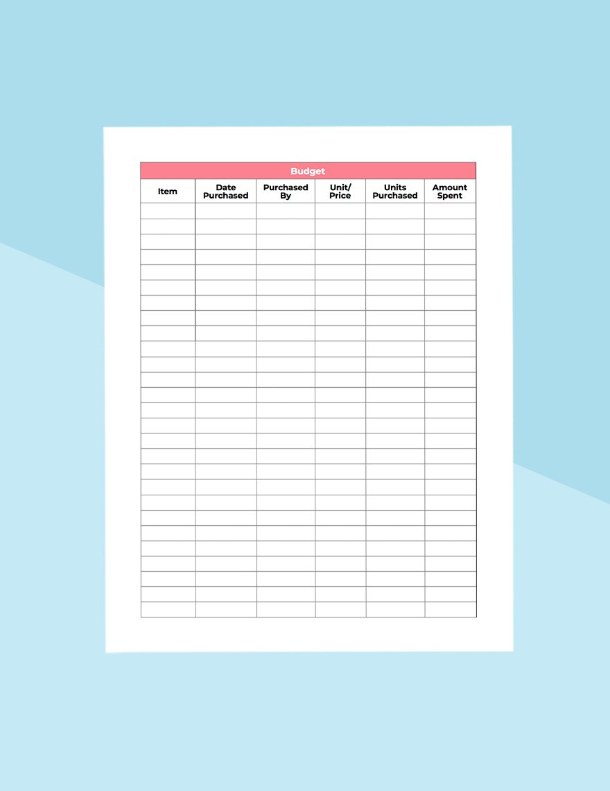 Simple Baby Shower Planner Template