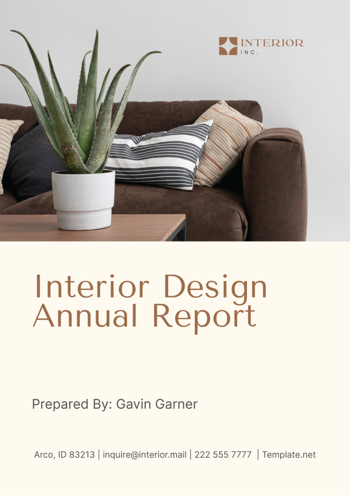 Interior Design Annual Report Template - Edit Online & Download