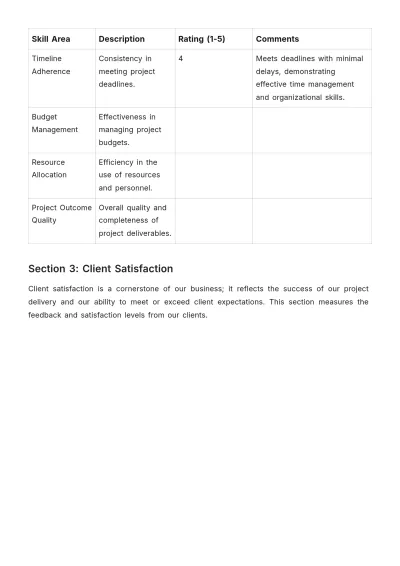 Free Interior Design Quarterly Evaluation Template to Edit Online