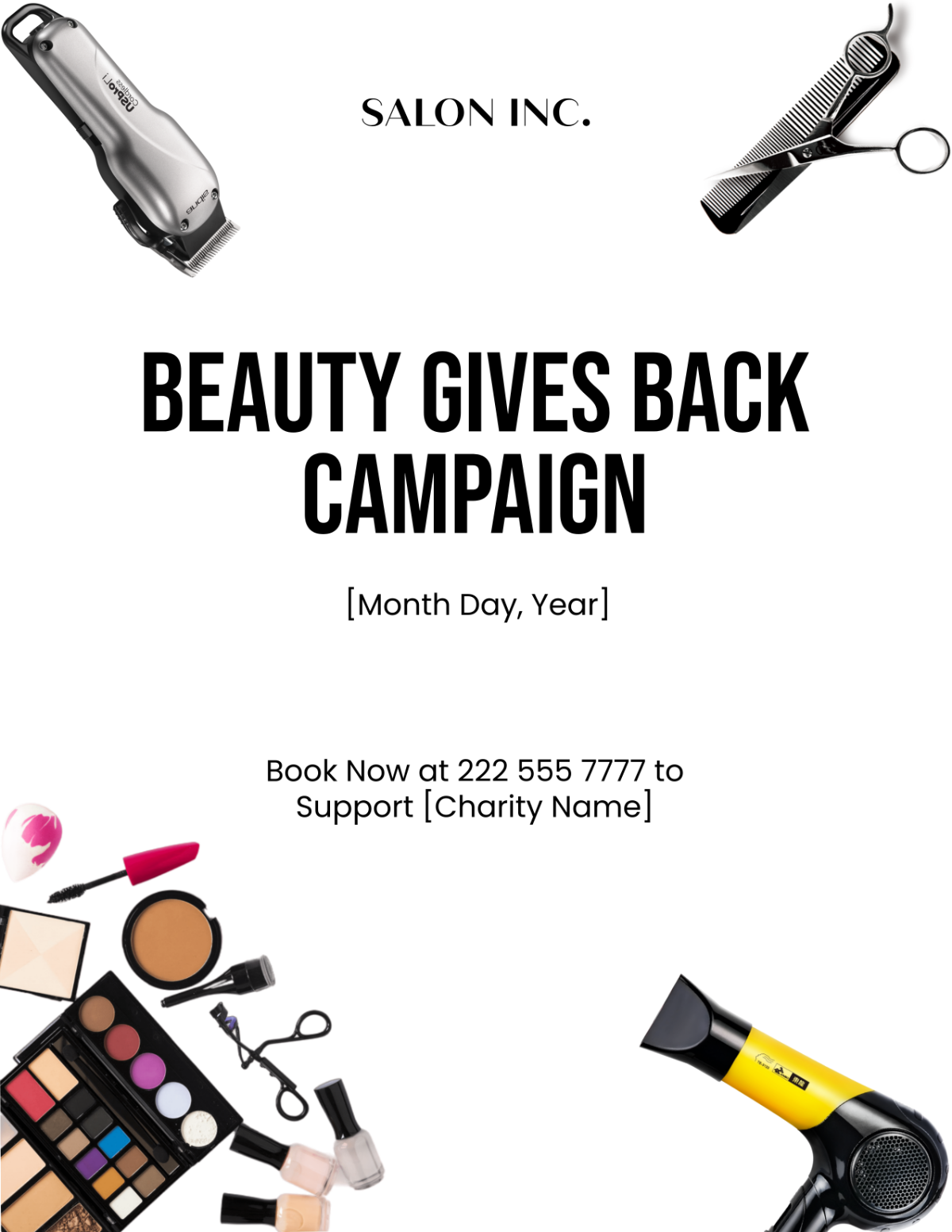 Free Salon Campaign Flyer Template