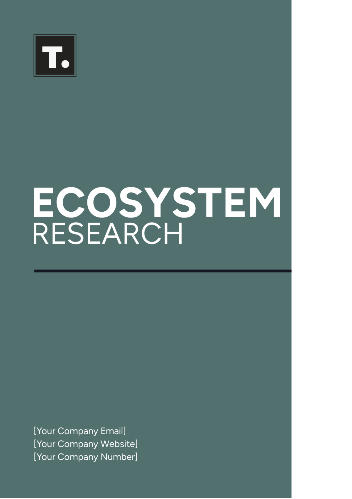 Ecosystem Research Template - Edit Online & Download